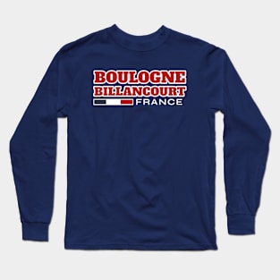 Boulogne-Billancourt France Retro Long Sleeve T-Shirt